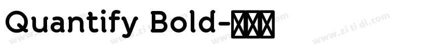 Quantify Bold字体转换